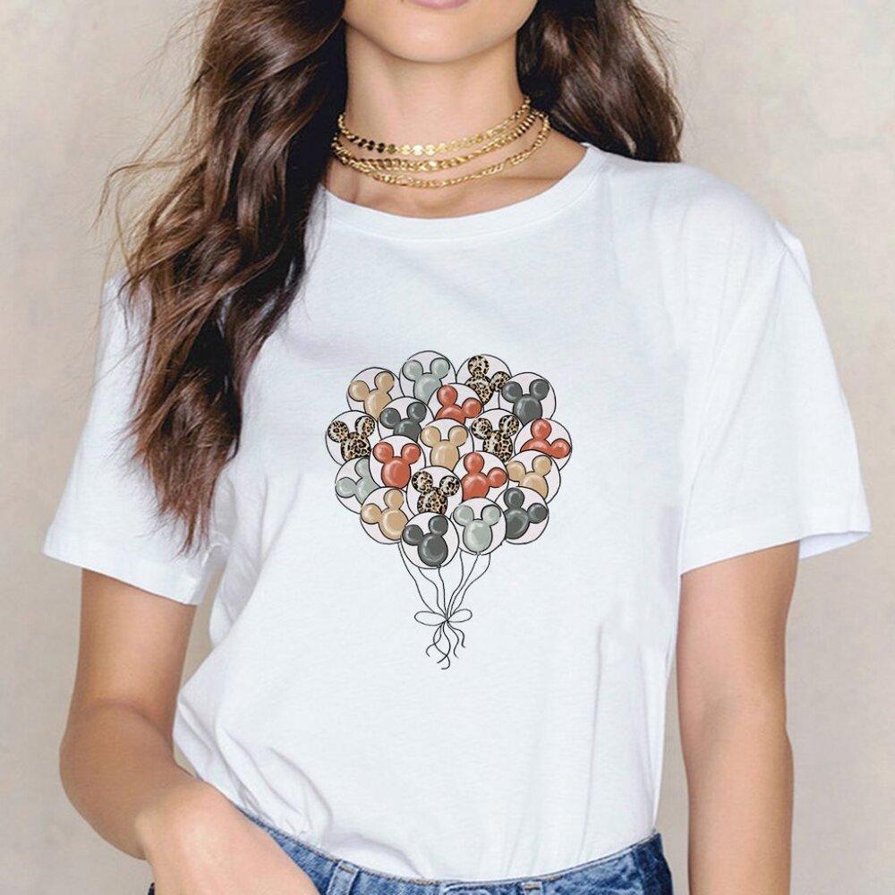 Disney Mickey Mouse Balloon Young Aesthetic Unisex Graphics T-Shirt